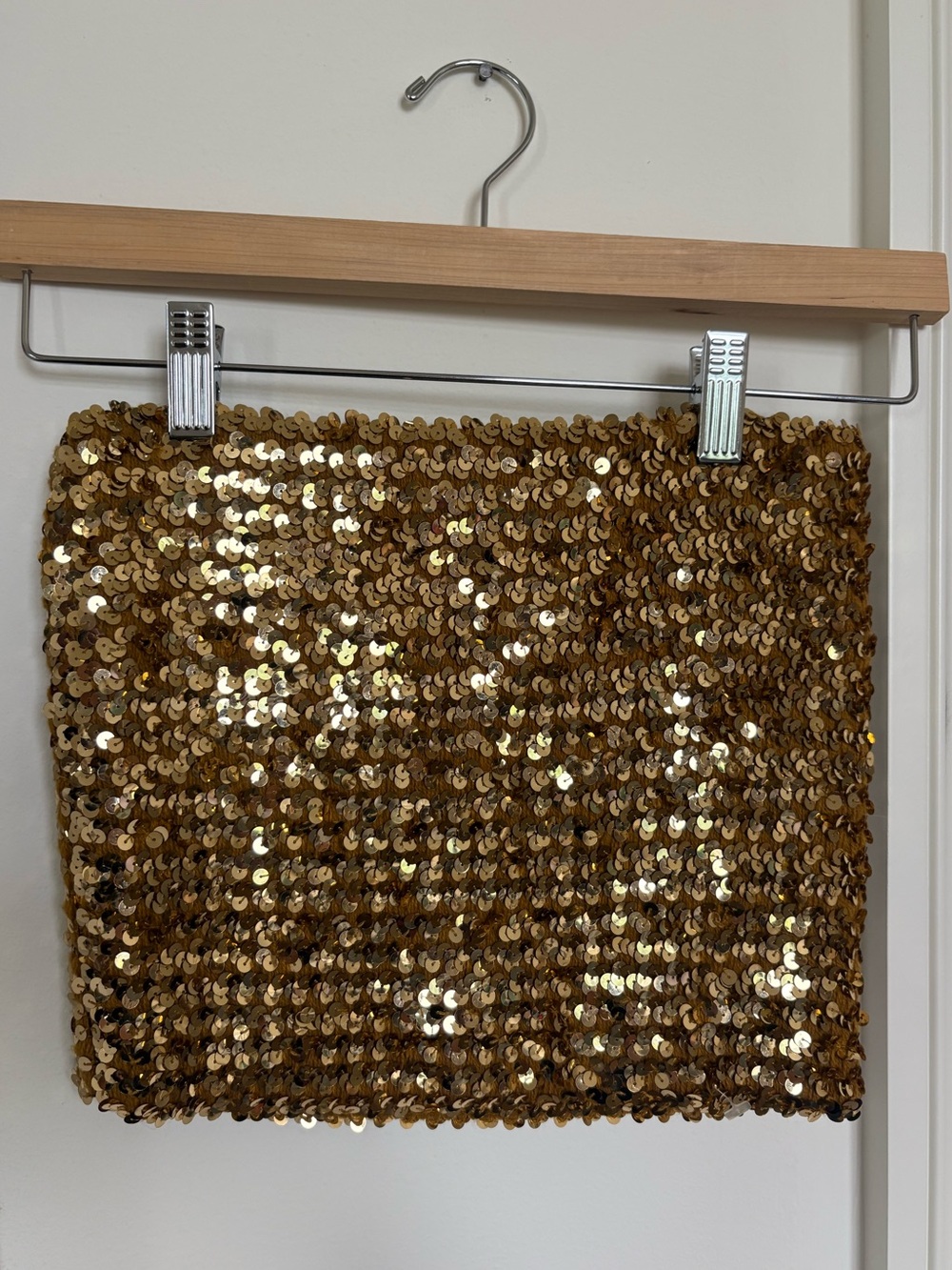 Vintage Sequin Strapless Party Disco Festival Top